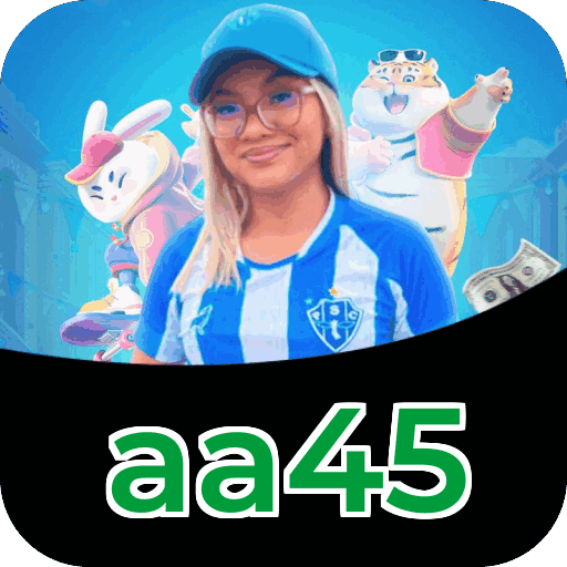 Interface do aplicativo aa45 mostrando jogos disponíveis no iOS e Android
